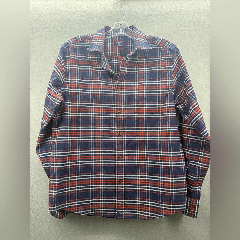 Untuckit Slim Fit Poly Elastane Button Up Flannel… - image 3